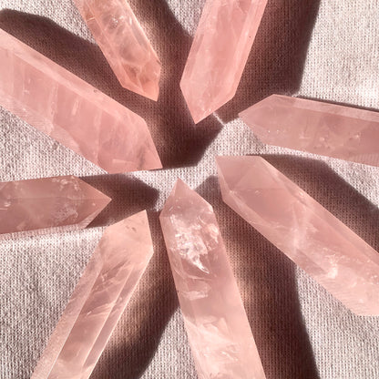 Rose quartz tower