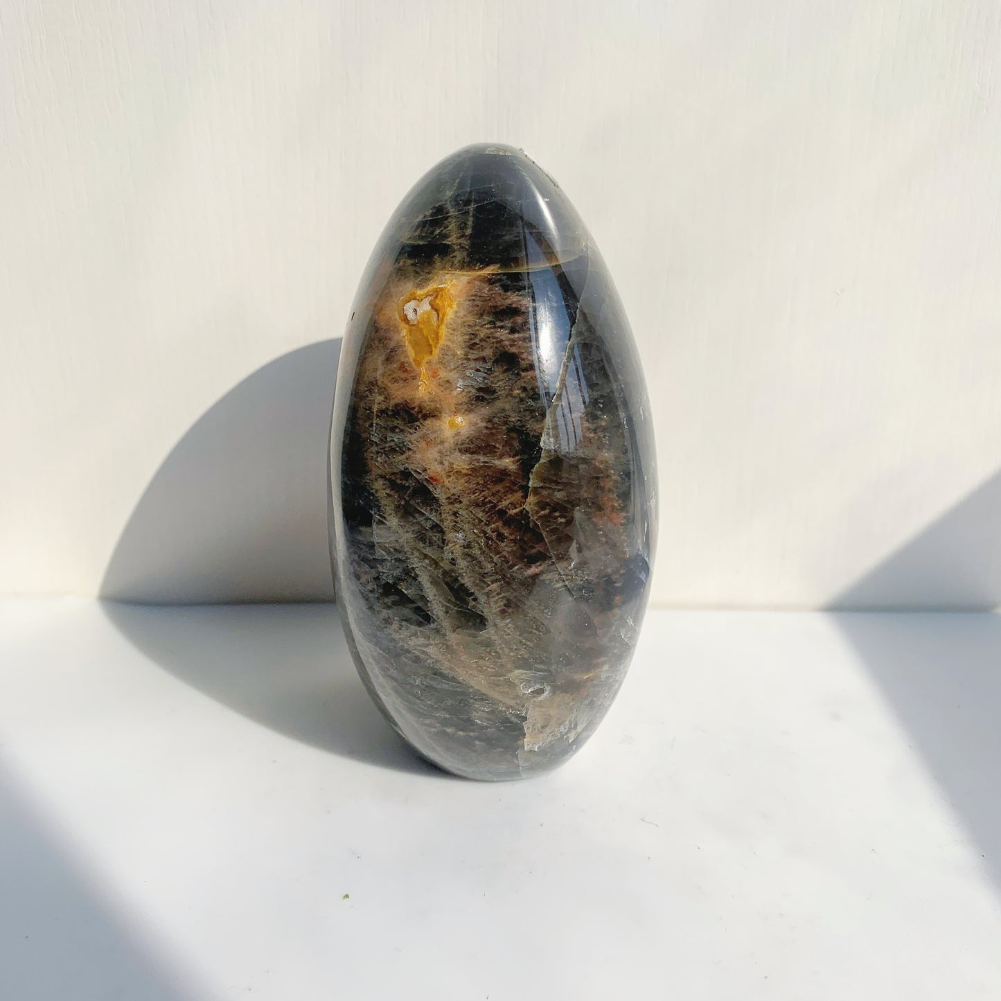 Black moonstone crystal freefrom home decor