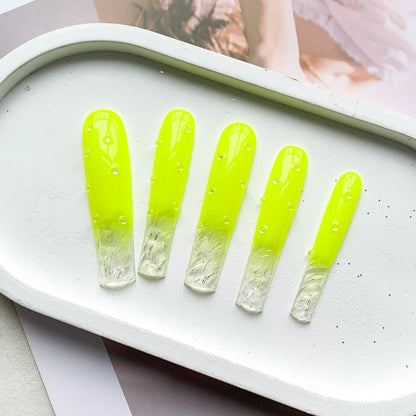 FC136 Fluorescent yellow fingertip water ripple