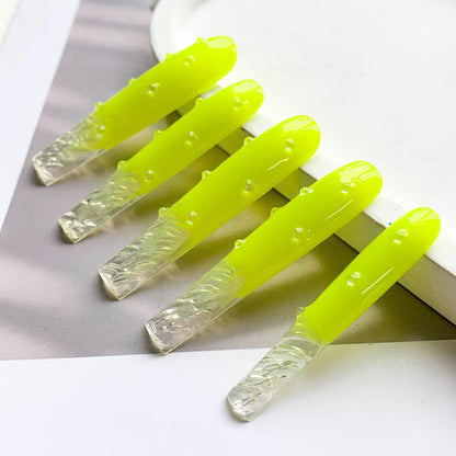 FC136 Fluorescent yellow fingertip water ripple