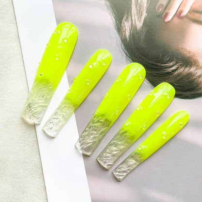 FC136 Fluorescent yellow fingertip water ripple