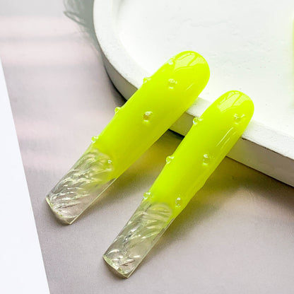 FC136 Fluorescent yellow fingertip water ripple