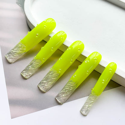 FC136 Fluorescent yellow fingertip water ripple