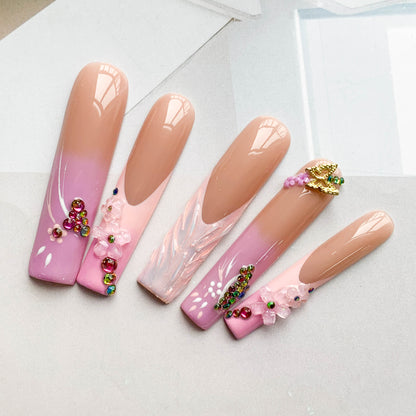 FC65  Fashion press on nails Female favorite