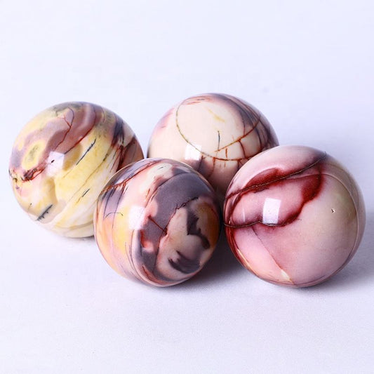 Natural Mookaite Marble Energy Sphere