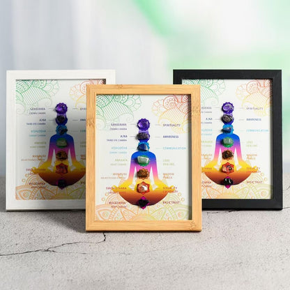 Chakra crystal picture frame home decor