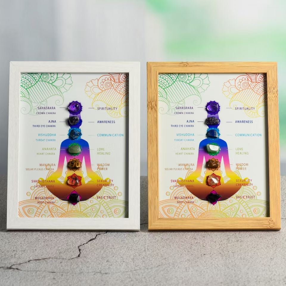 Chakra crystal picture frame home decor