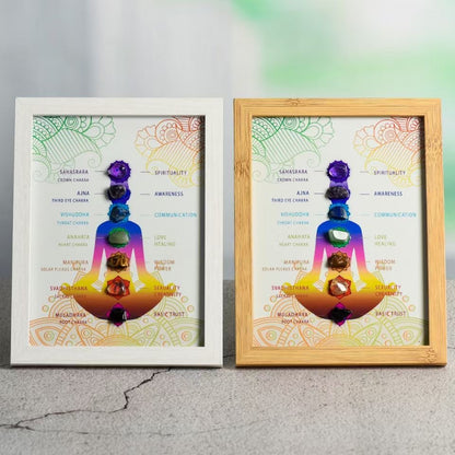 Chakra crystal picture frame home decor