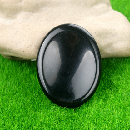 1694-45*35worrystone natural crystal agate massage thumb play stone forget worry stone cross-border supply