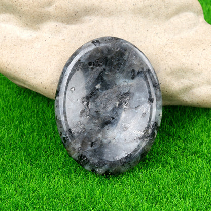 1694-45*35worrystone natural crystal agate massage thumb play stone forget worry stone cross-border supply