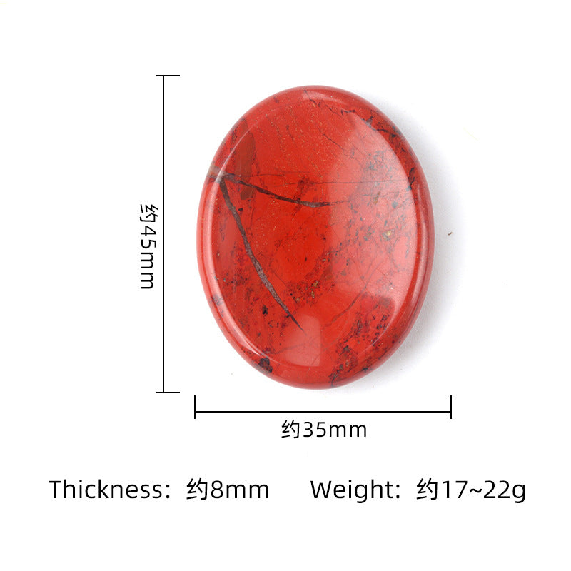 1694-45*35worrystone natural crystal agate massage thumb play stone forget worry stone cross-border supply