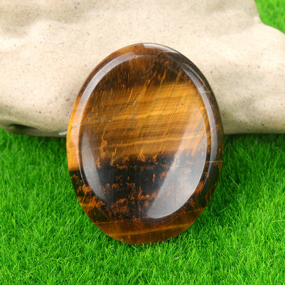 1694-45*35worrystone natural crystal agate massage thumb play stone forget worry stone cross-border supply