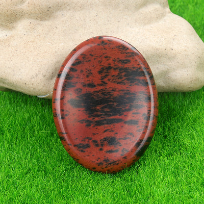 1694-45*35worrystone natural crystal agate massage thumb play stone forget worry stone cross-border supply