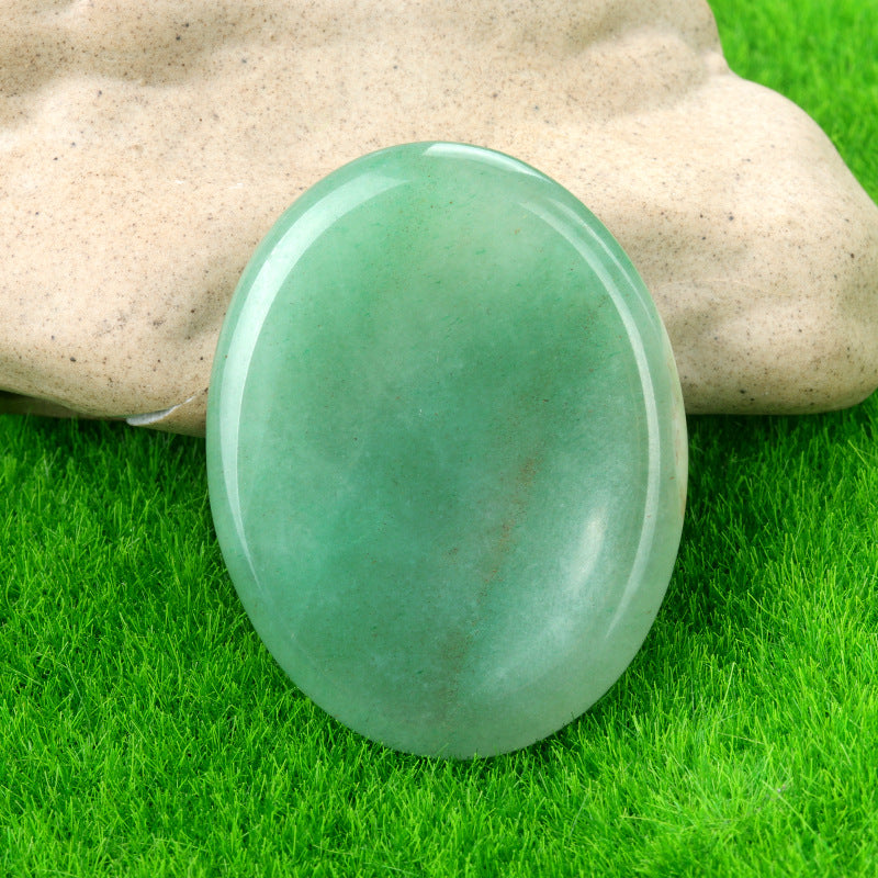 1694-45*35worrystone natural crystal agate massage thumb play stone forget worry stone cross-border supply