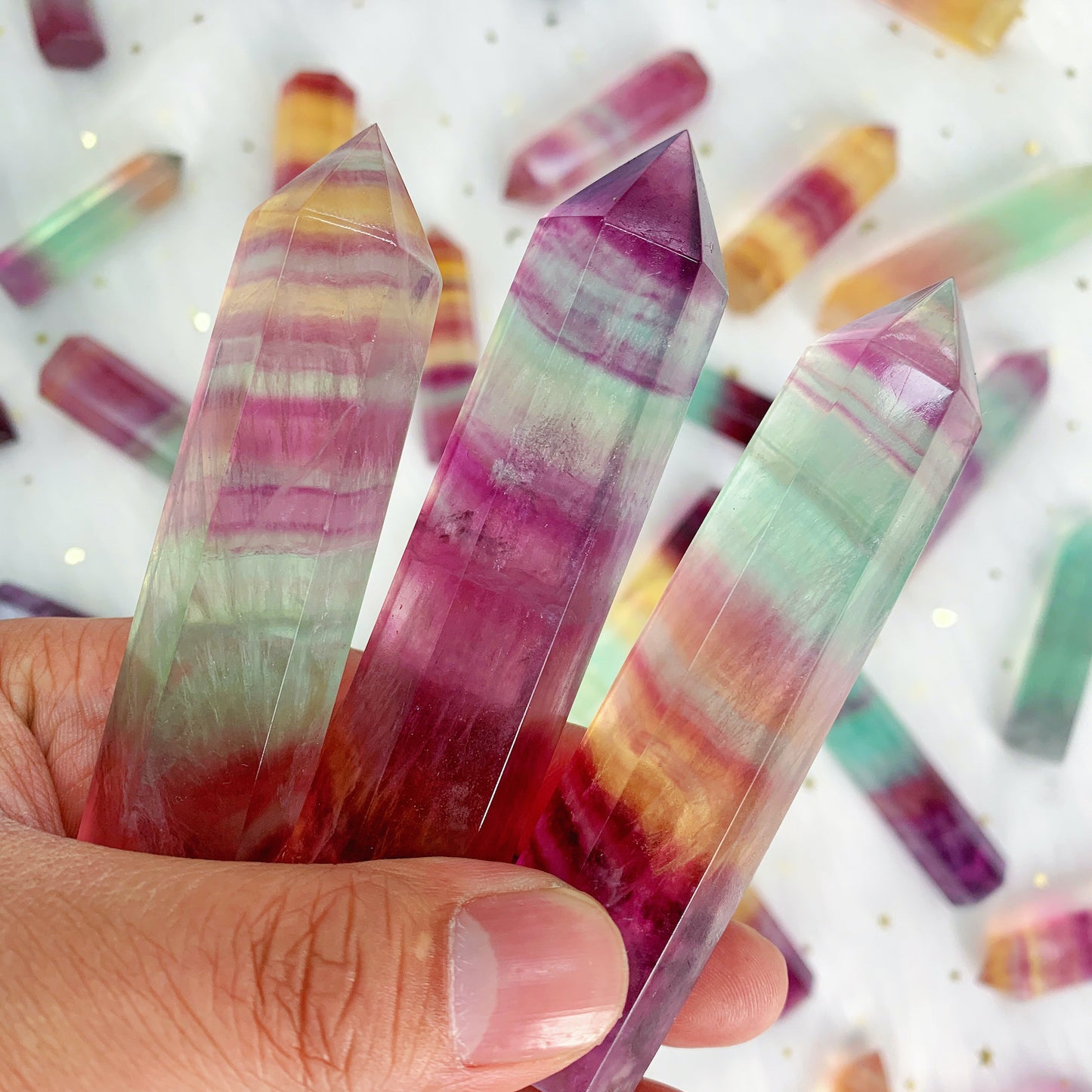 Candy fluorite tower