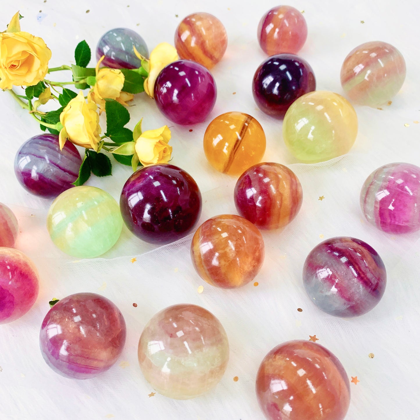 Candy Fluorite Spheres