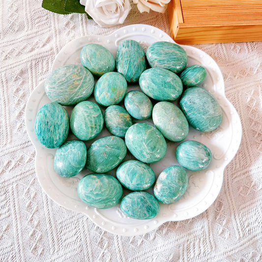 Amazonite palm stone